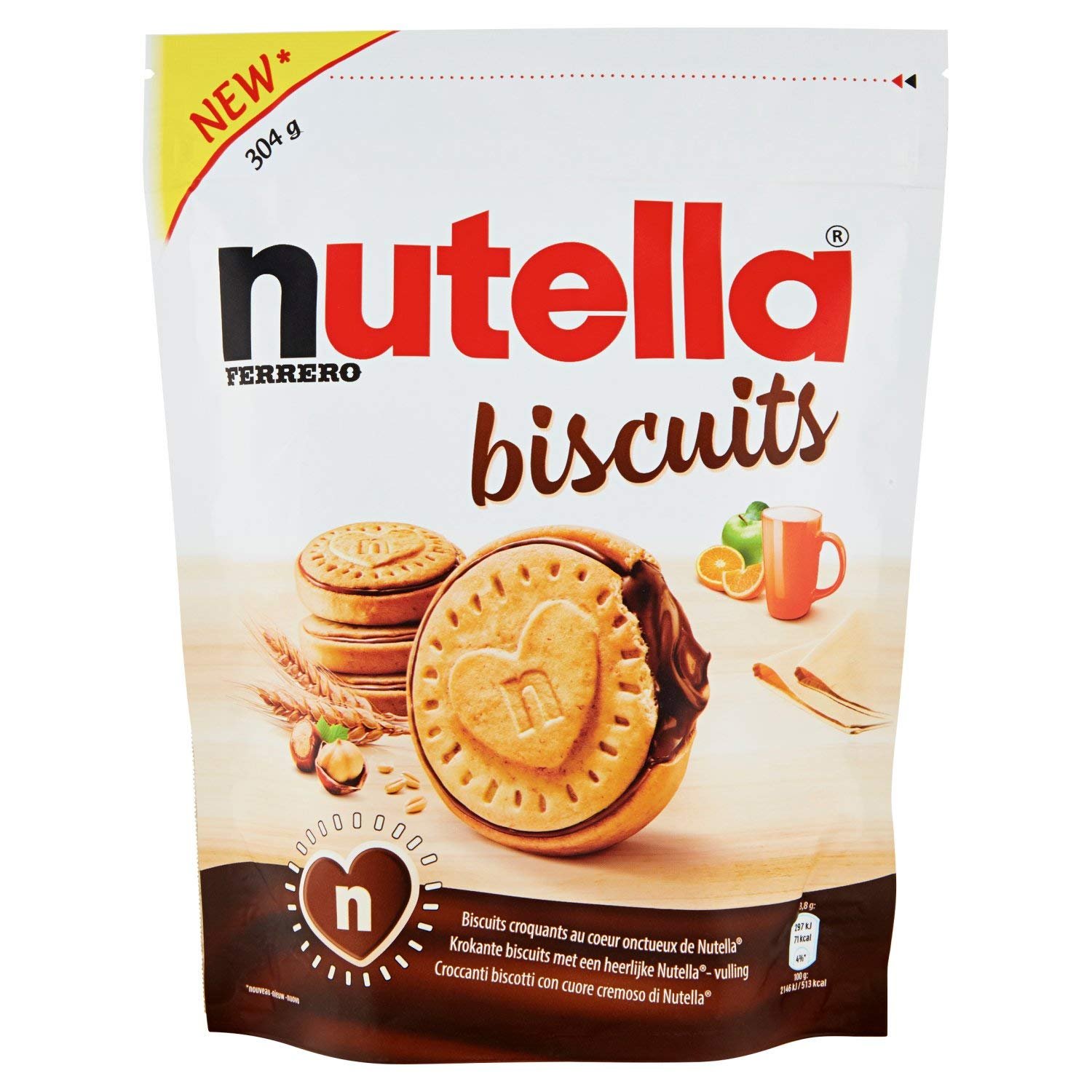 Biscuits Nutella 304gr – Biscuit Ferrero